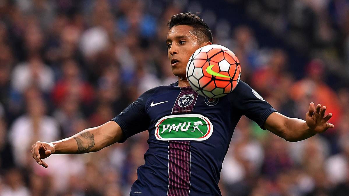 Marquinhos, in the final of the Glass of France against the Marseilles