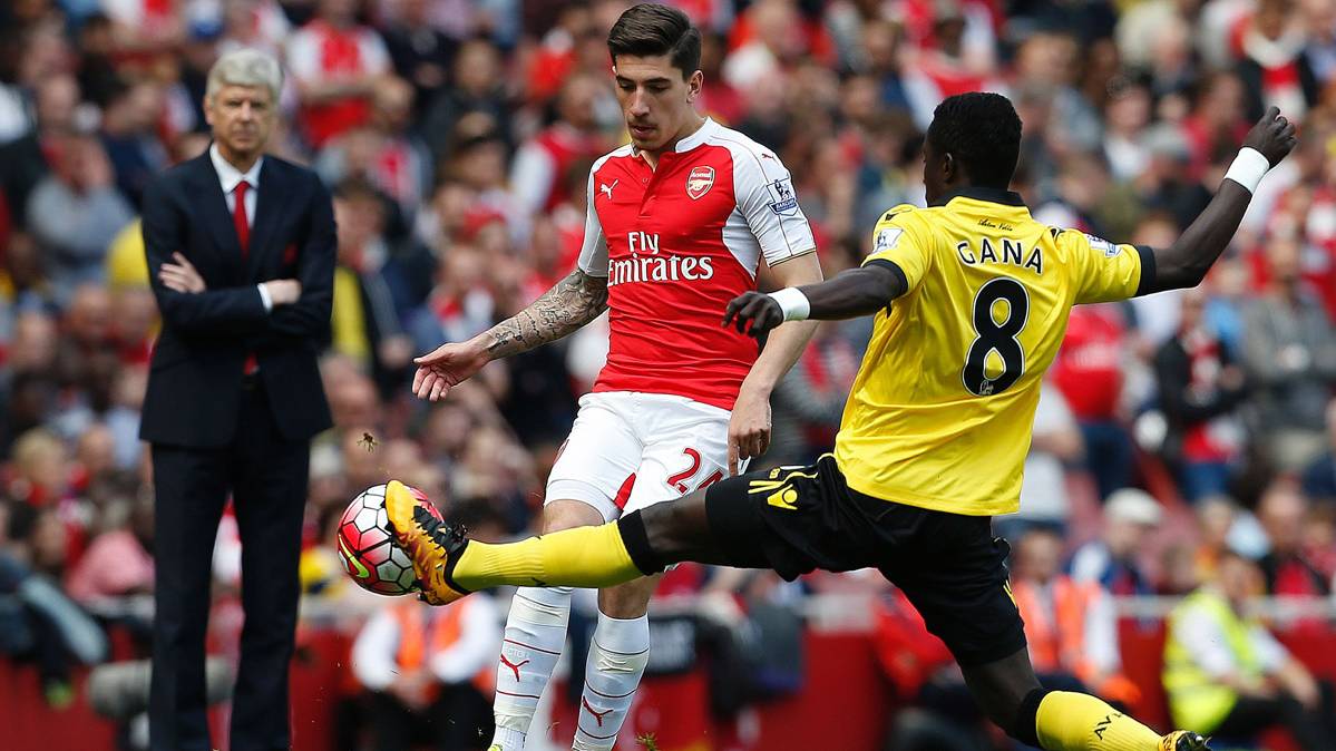 Héctor Bellerín, en un partido de esta campaña con el Arsenal