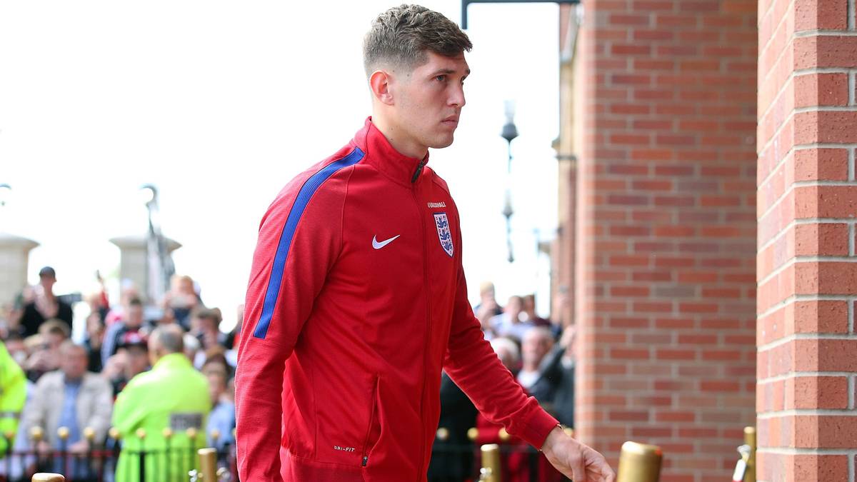 John Stones, concentrated with the English selection
