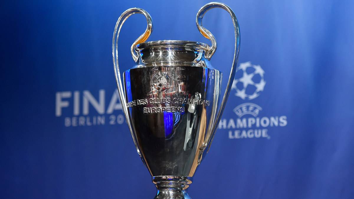 Image of archive of the trophy of UEFA Champions League