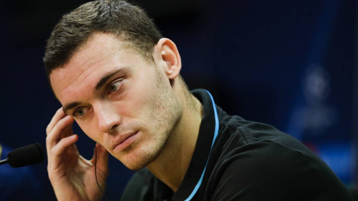 Thomas Vermaelen, in an image of archive in press conference