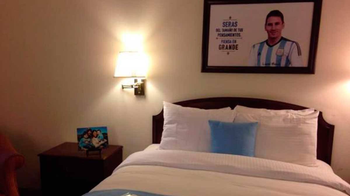 Like this it is the room of Leo Messi in United States