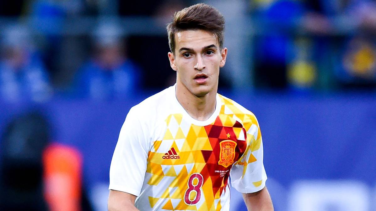 Denis Suárez, in a photo of archive with Spain