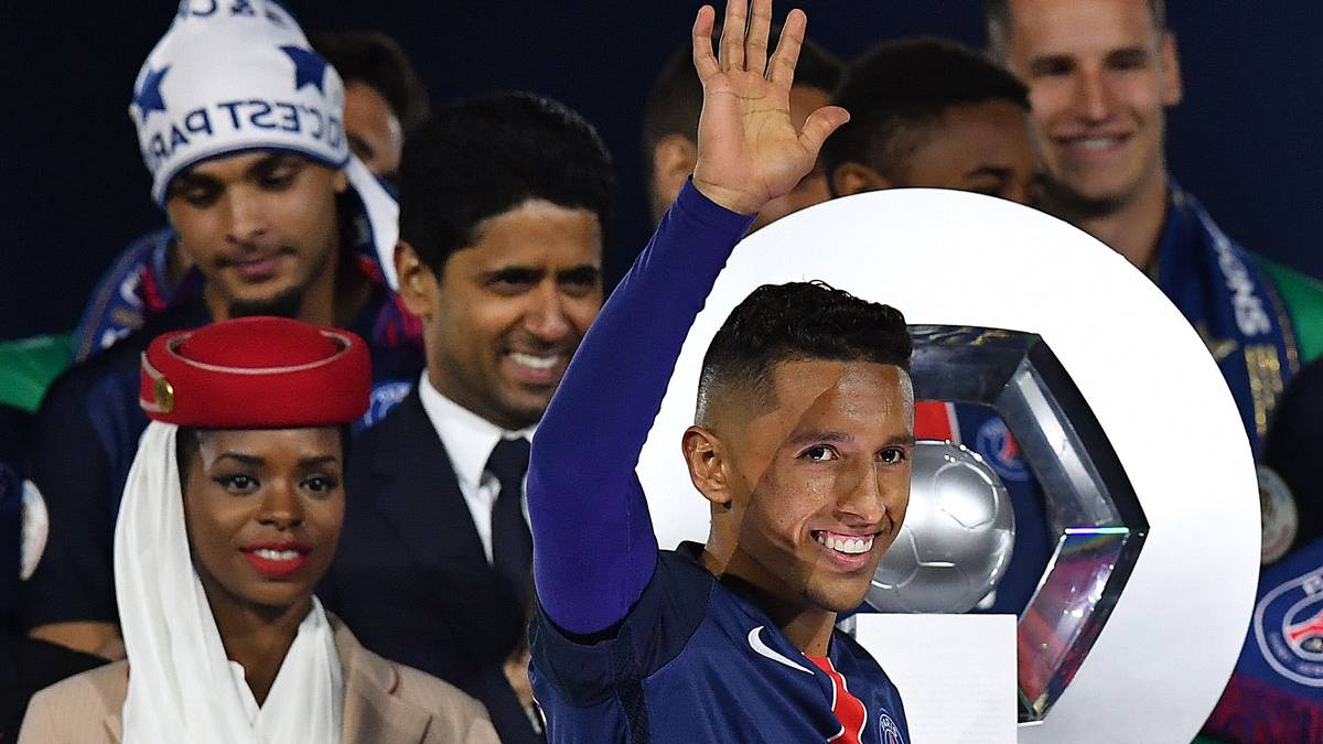 Marquinhos, celebrating the title of champions of Tie it 1
