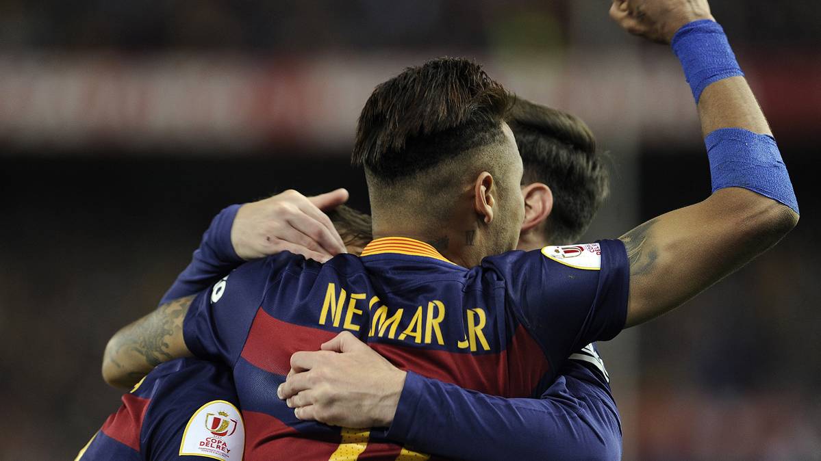 Neymar Jr, after marking to the Seville in the final of Glass