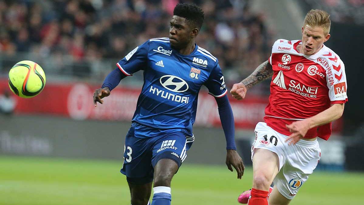 Samuel Umtiti in a party of Lyon this 2015-2016