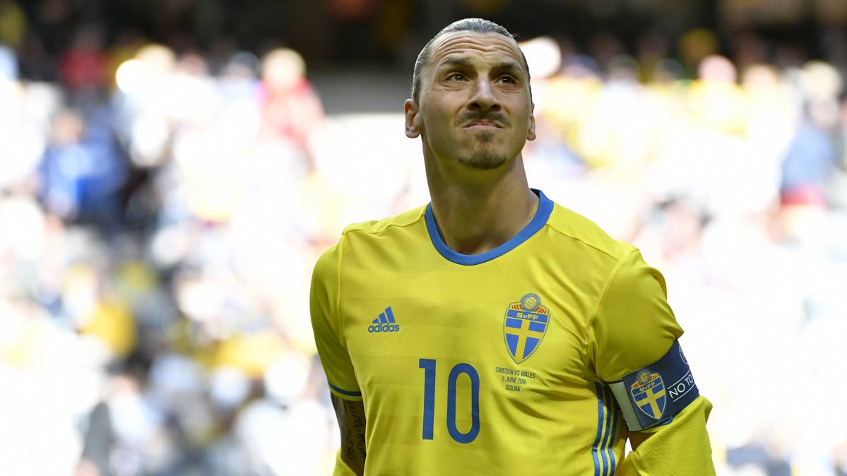 Zlatan Ibrahimovic, durante un partido con la selección de Suecia