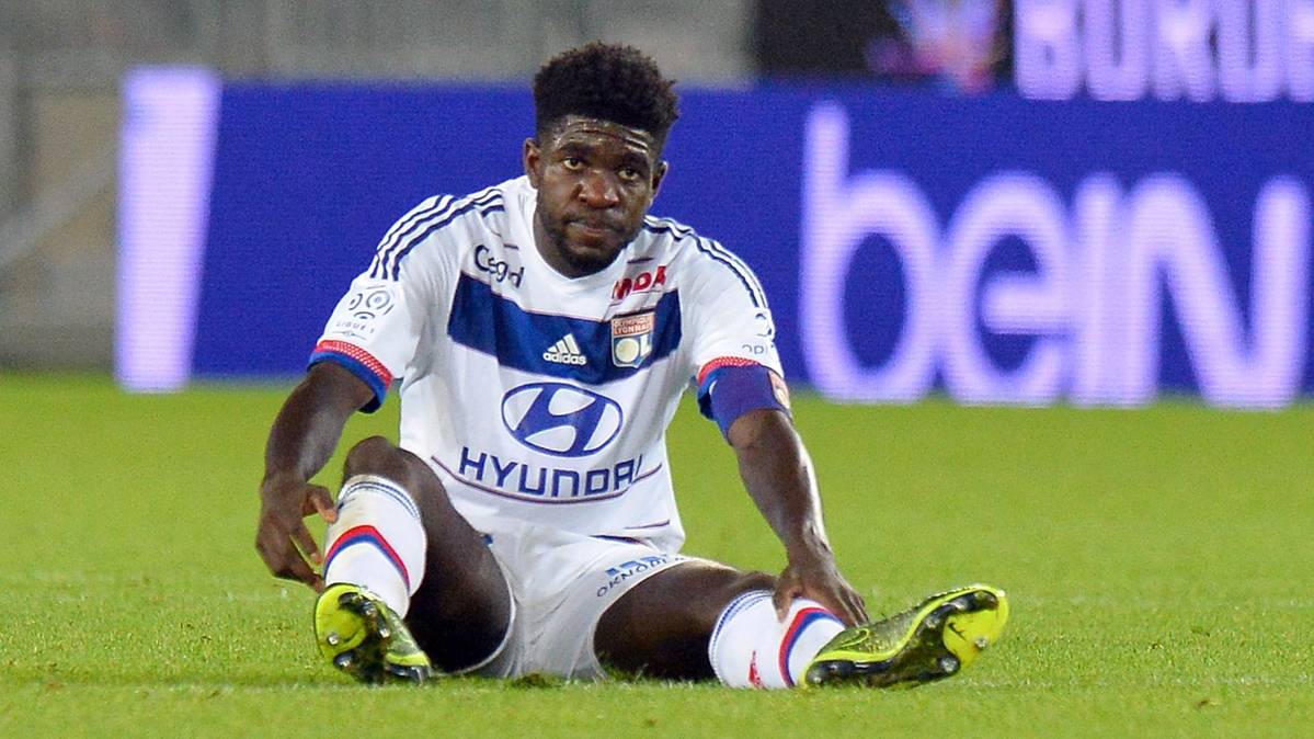 Samuel Umtiti, during a party of this season with the Lyon