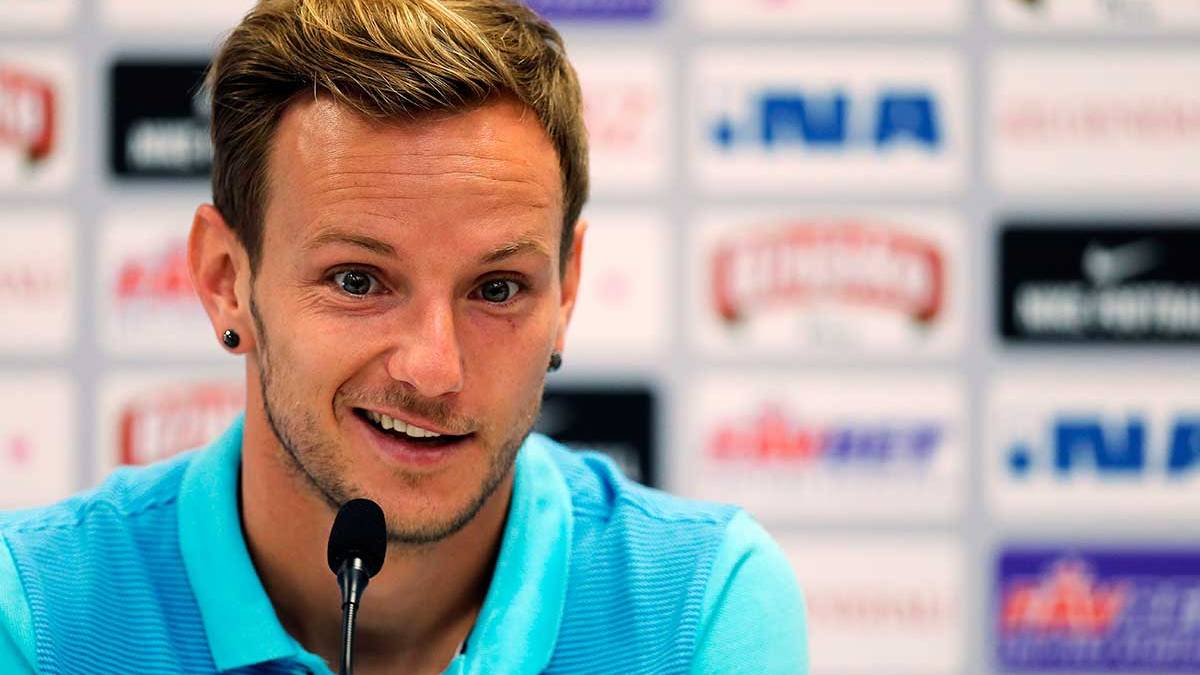 Ivan Rakitic in press conference in the concentration with Croatia