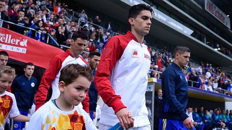 Marc Bartra, just before a friendly with Spain