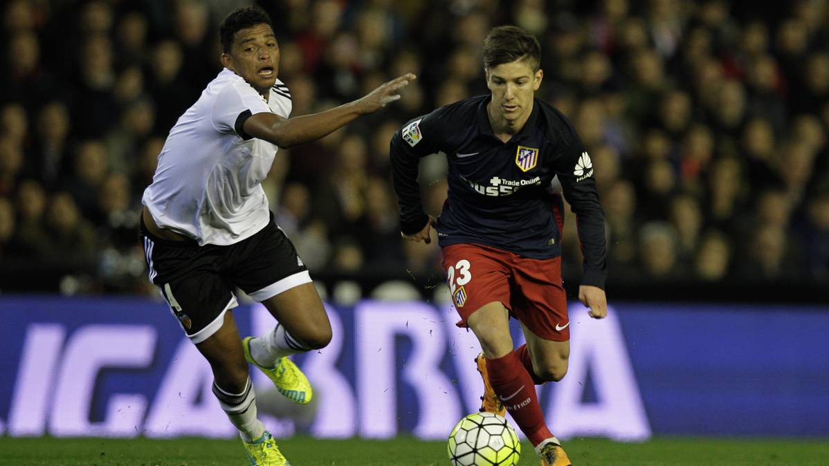 Luciano Vietto, durante un partido de Liga contra el Valencia