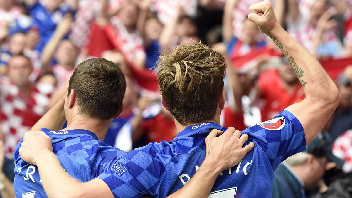 Ivan Rakitic, tras marcar un gol a la República Checa