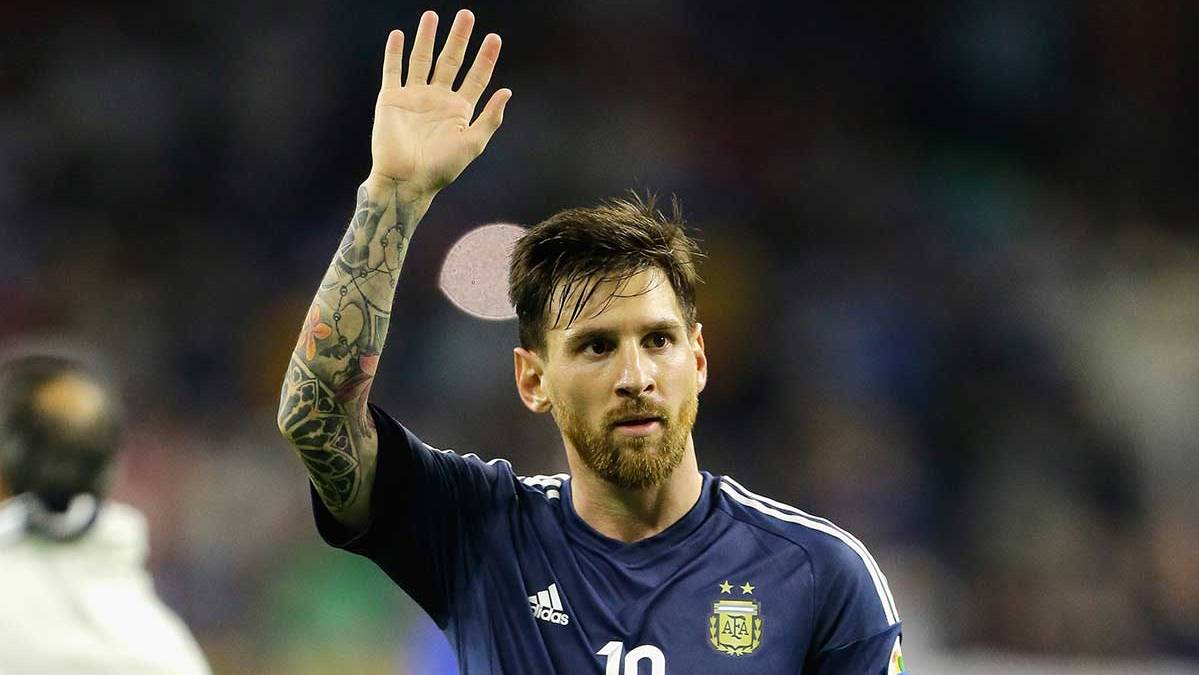 Leo Messi durante el partido de Argentina frente a Estados Unidos