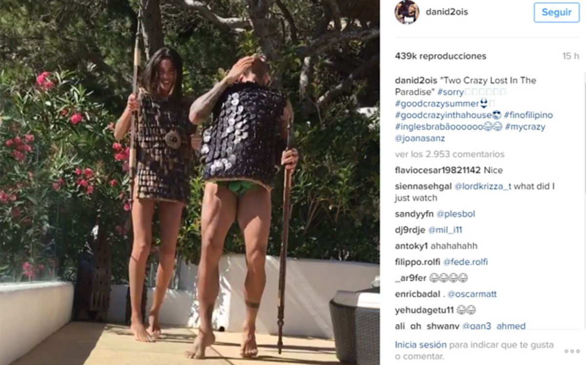The Instagram of Dani Alves with his dance beside Joana Sanz