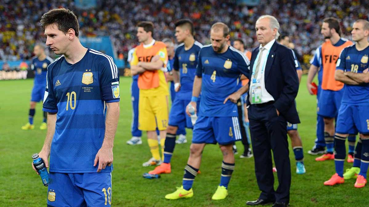 Messi, tras perder la final del Mundial de Brasil 2015 ante Alemania