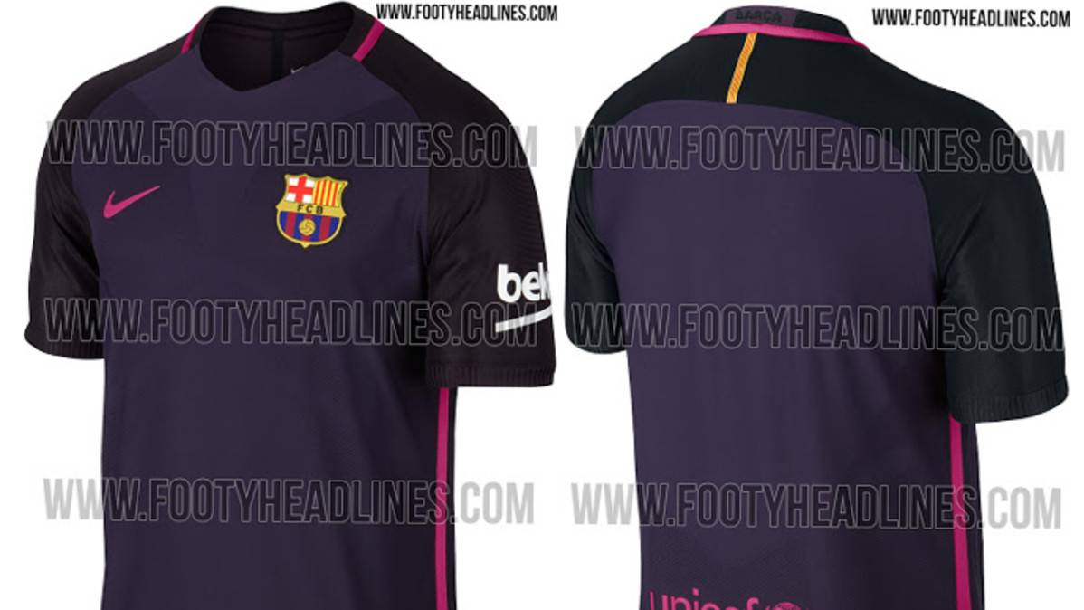 Segunda camiseta del FC Barcelona 2016-2017