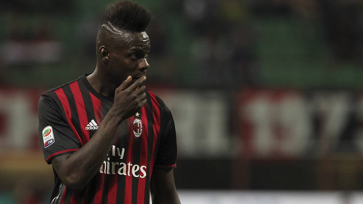 Mario Balotelli, in a party of the past season with the AC Milan