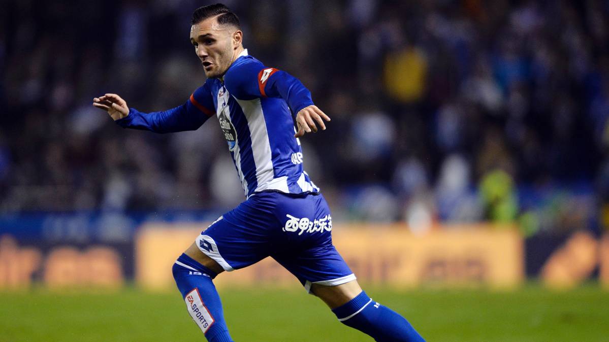 Lucas Pérez, in a party of the past season with the Sportive