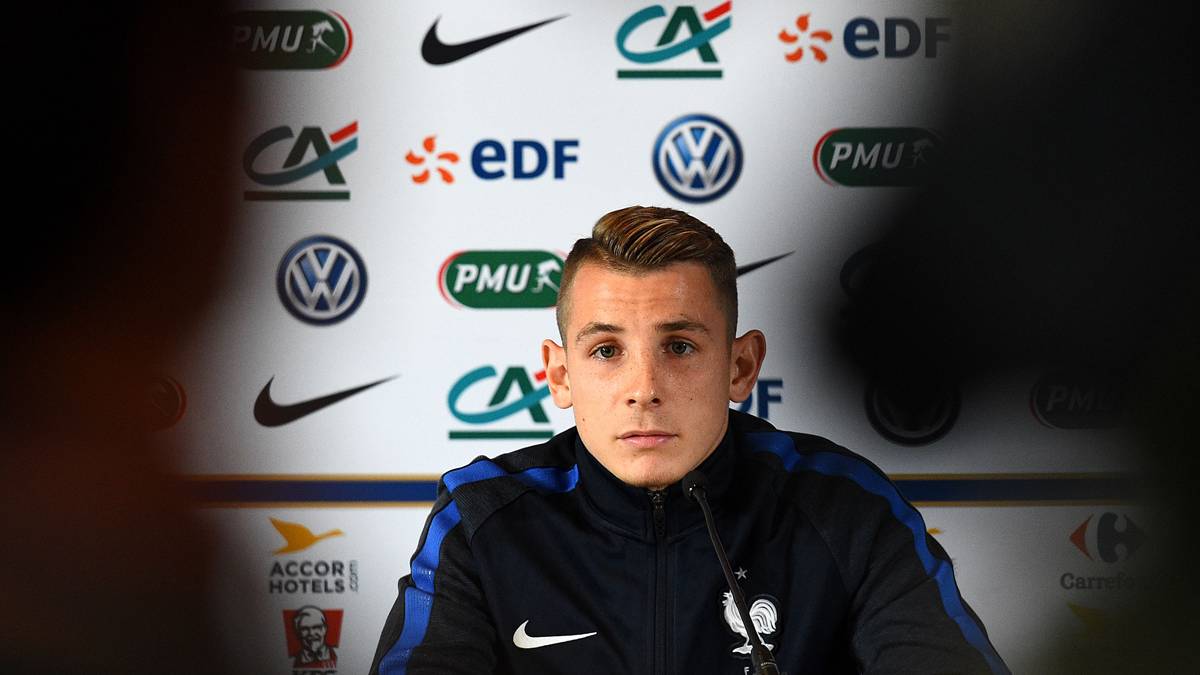 Digne, in press conference with the selection of France