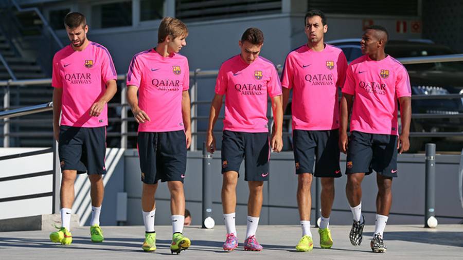 Munir And Samper, in an image of archive beside Hammered, Busquets and Adama