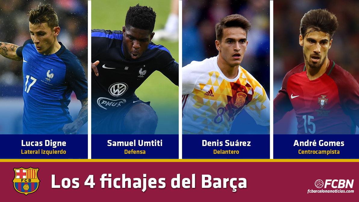 The 4 signings of the FC Barcelona 2016-17 offer a big performance