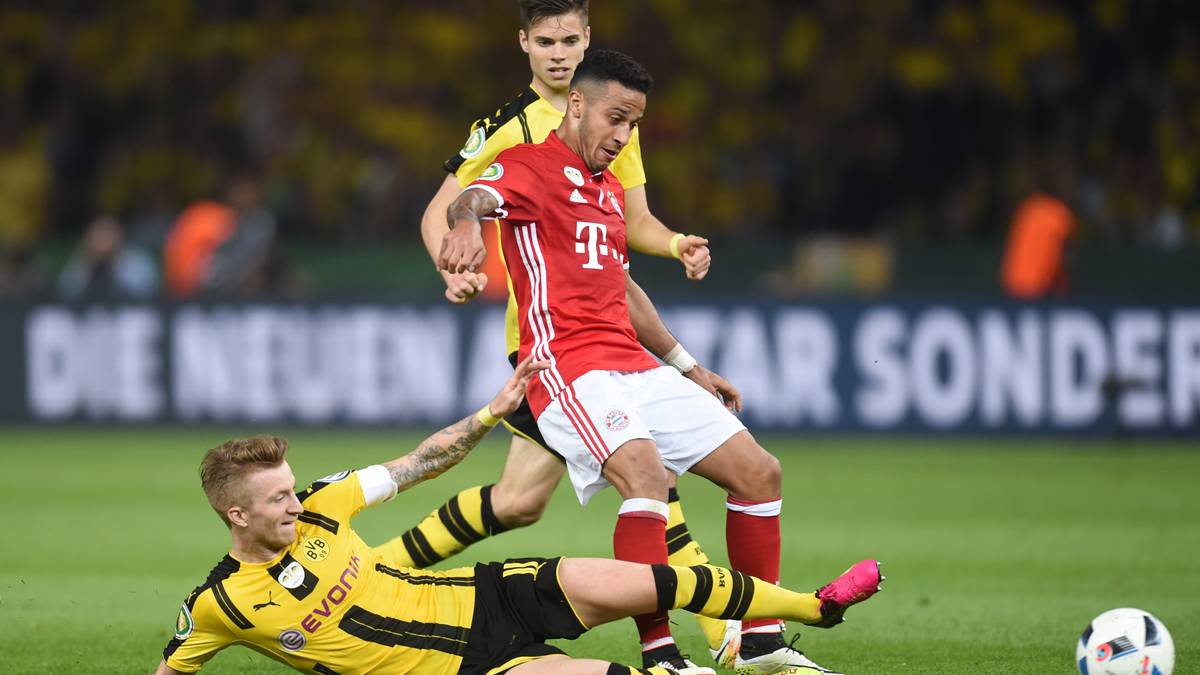 Thiago Alcántara, in a party of the past campaign against the Dortmund