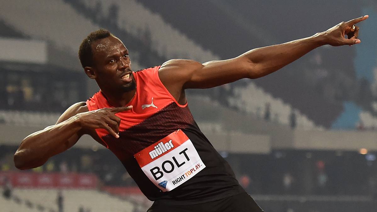 Usain Bolt, después de ganar los 200 metros lisos en la Diamond League