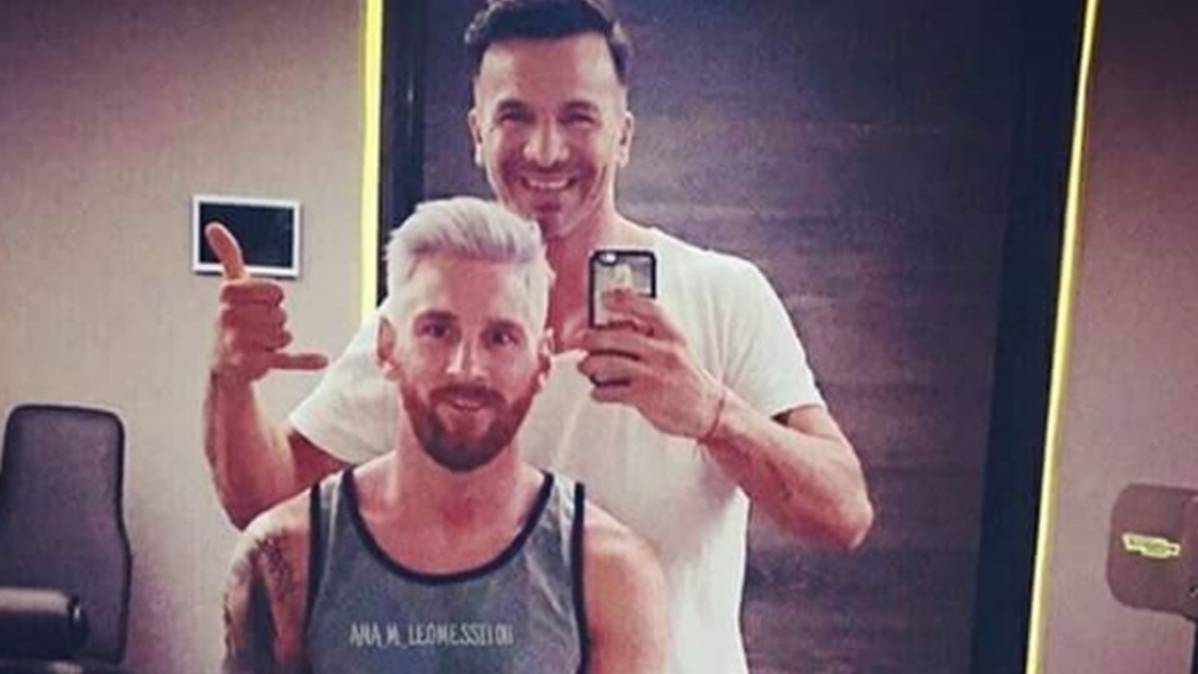 El peluquero de Leo Messi revelando su cambio de imagen