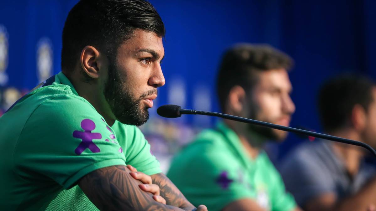 Gabriel Barbosa, speaking in press conference with Brazil