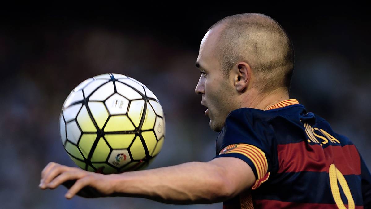 Andrés Iniesta, in a party of the FC Barcelona the past season