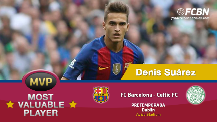 Denis Suárez, MVP del FC Barcelona en el partido frente al Celtic de Glasgow