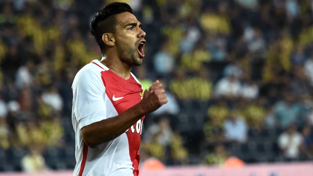 Radamel Falcao, after annotating a goal with the Monaco against the Fenerbahçe