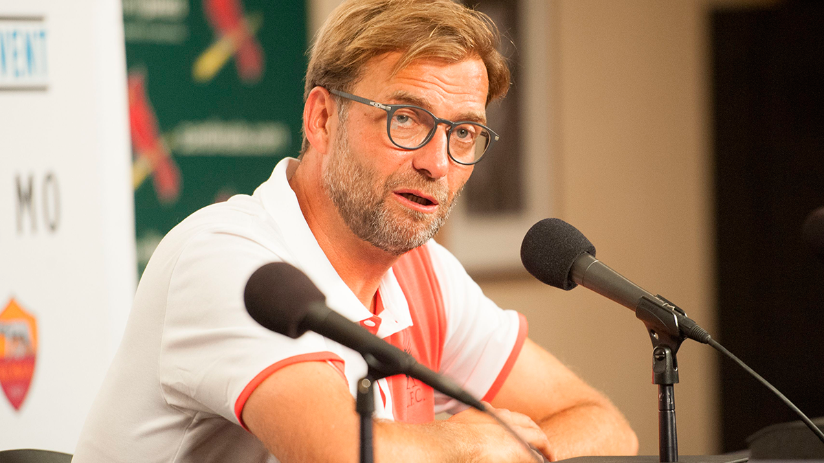 Jurgen Klopp, en la rueda de prensa del Liverpool