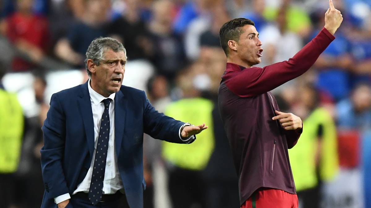 Cristiano Ronaldo, parodiando el trabajo de un entrenador