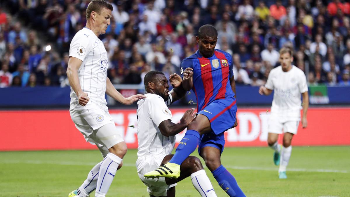 Marlon Santos, during the party against the Leicester City
