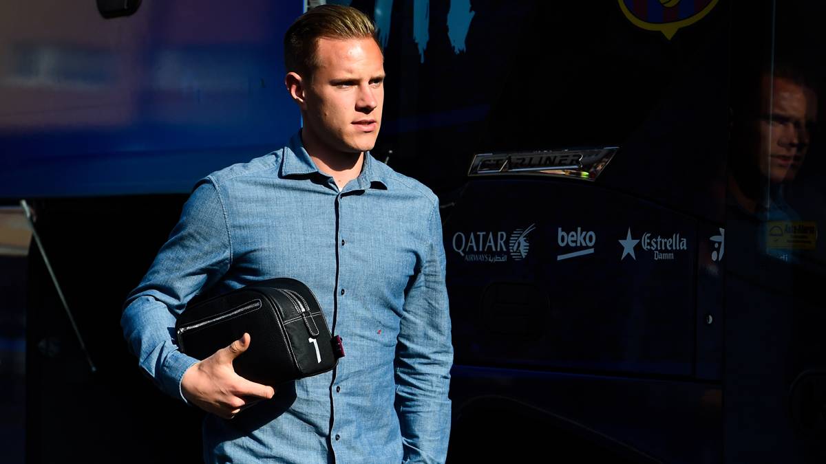 Ter Stegen, during an expedition of the FC Barcelona