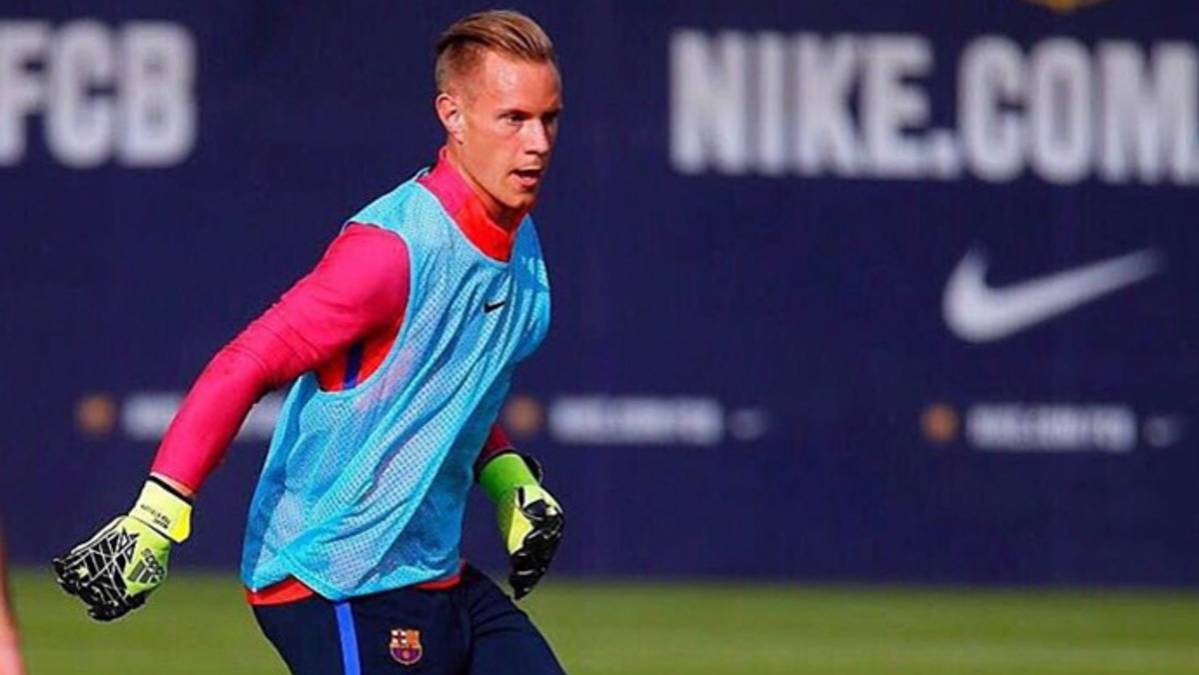 Marc-André Ter Stegen, training with the FC Barcelona