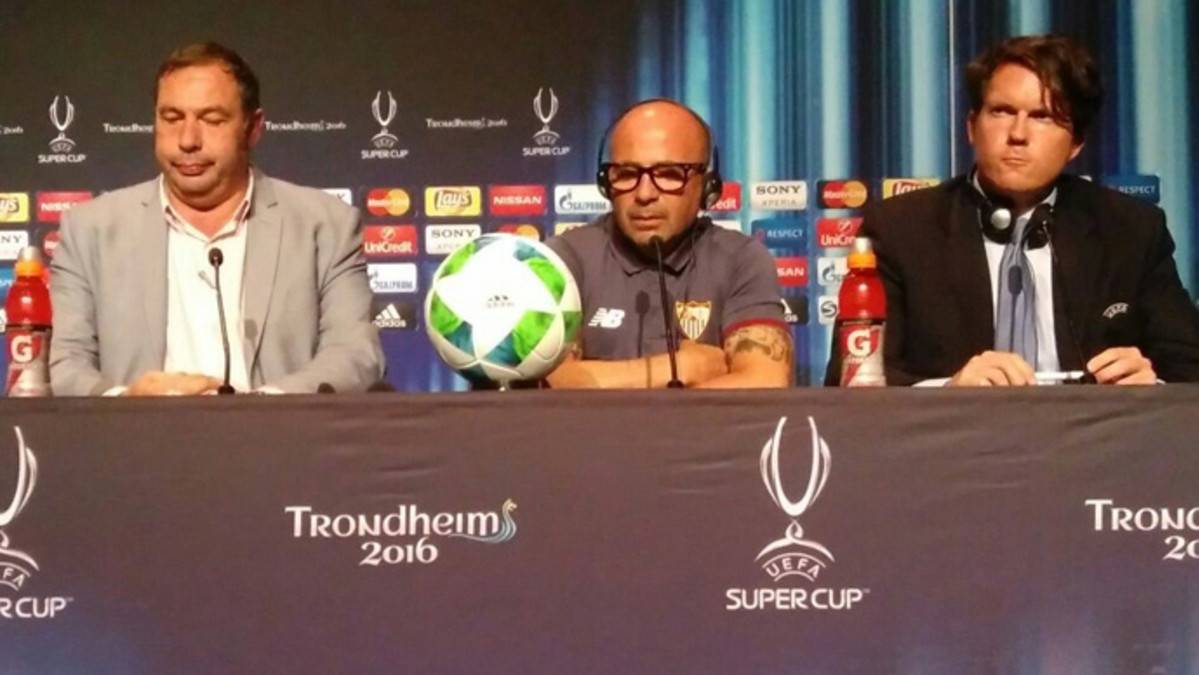 Jorge Sampaoli, en la rueda de prensa del Sevilla FC-Real Madrid