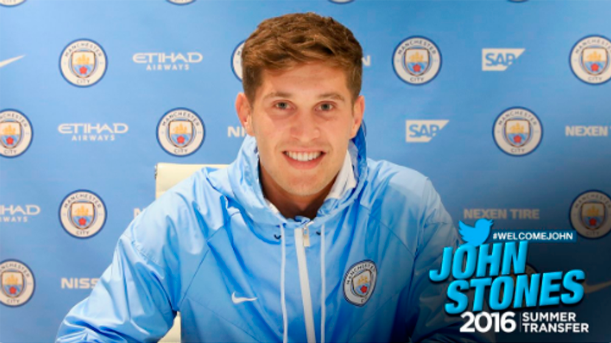 The Manchester City has done official the signing of the central of the Everton John Stones