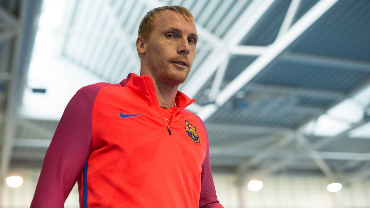 Jeremy Mathieu, before a session of training