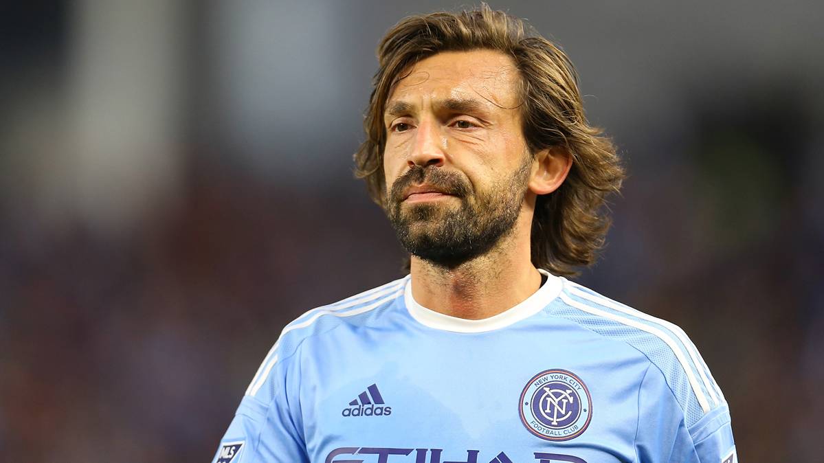 Andrea Pirlo, during a party with the New York City