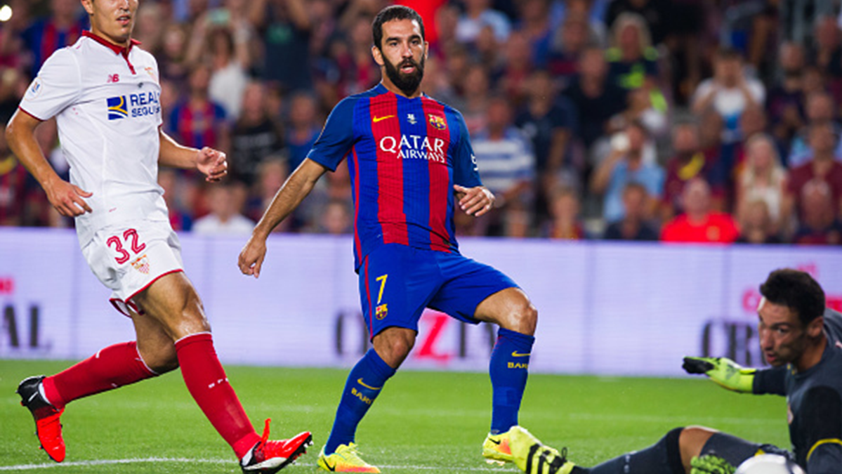 It burn Turan in the moment to annotate the first goal to the Seville FC