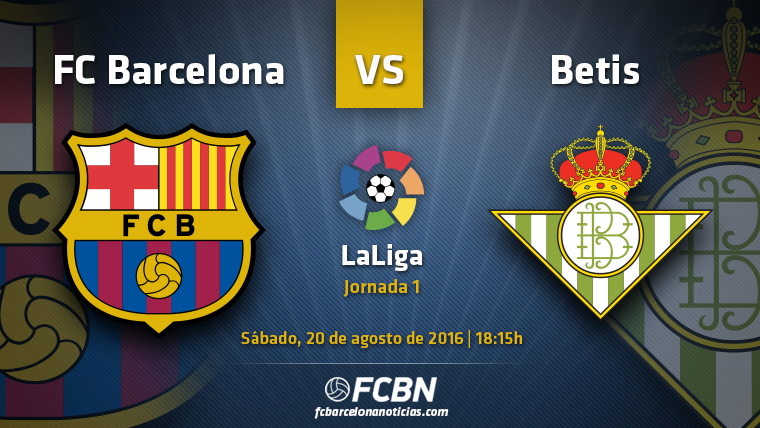 Previa del FC Barcelona-Betis de la primera jornada de Liga 2016-17