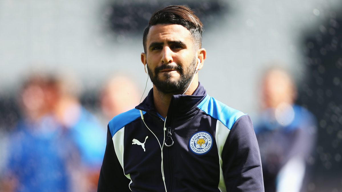 Riyad Mahrez, before playing the first party of Premier League 2016-17