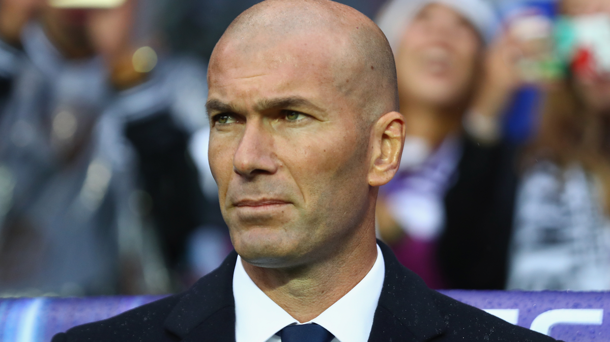 Zinedine Zidane, durante el último partido del Real Madrid