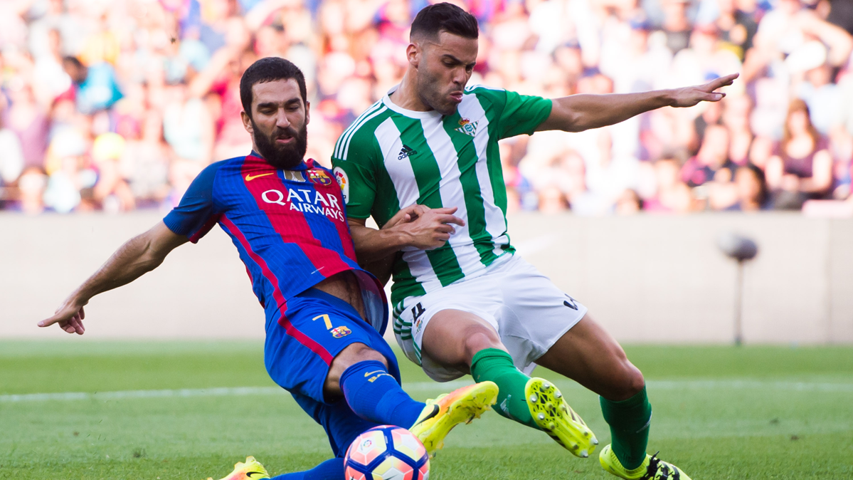 Burn Turan, during the party against the Real Betis