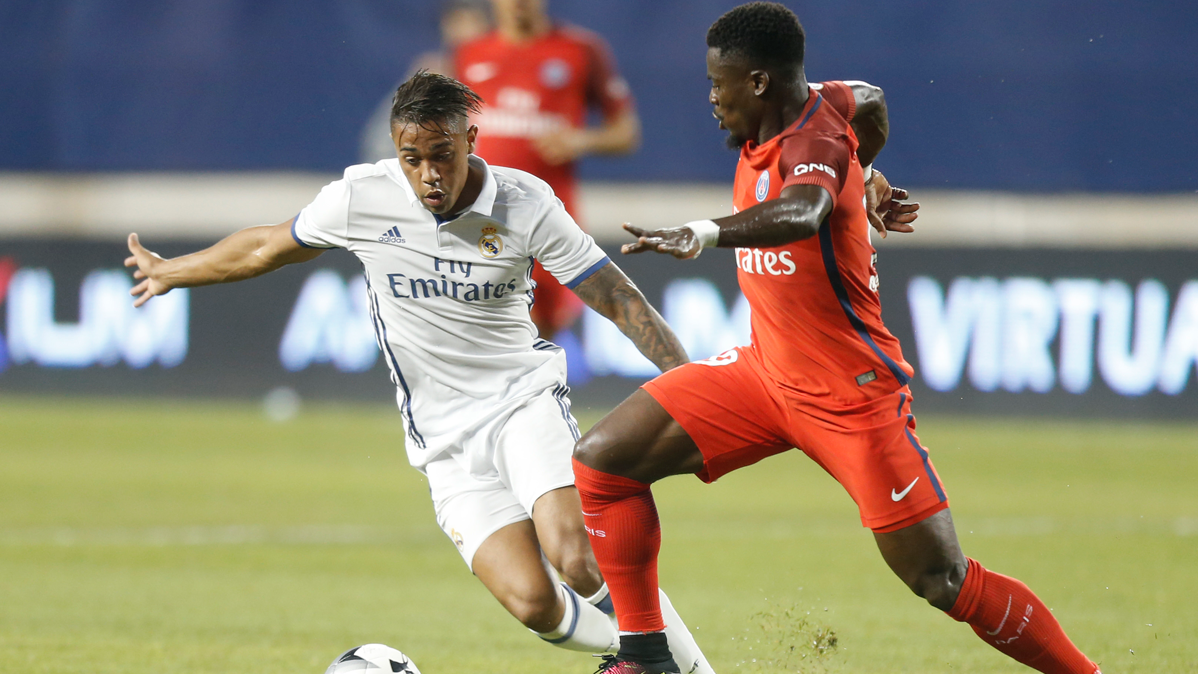 Mariano Díaz, during a party of pre-season against the PSG