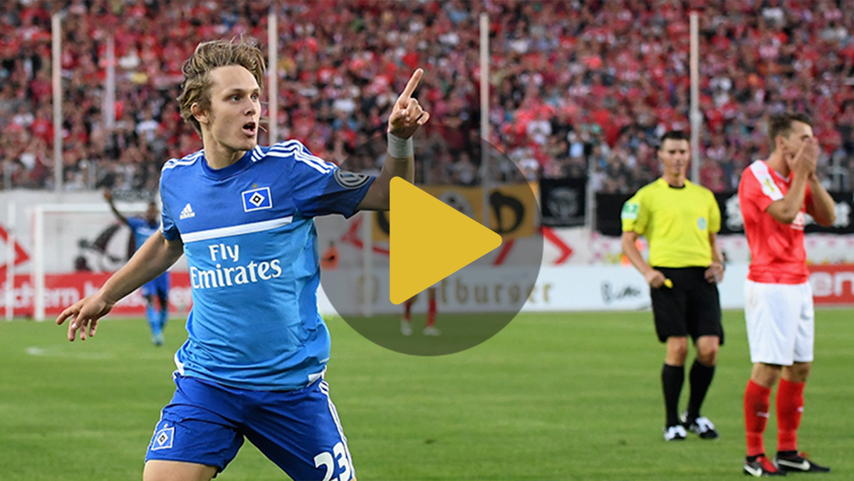 Alen Halilovic annotated a big goal in his official debut with the Hamburg SV