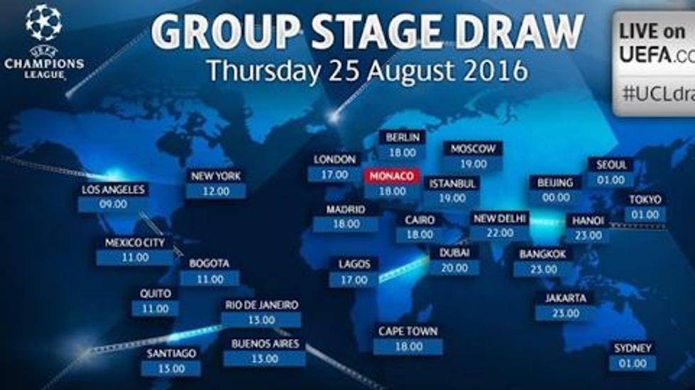 The UEFA has erased to Barcelona and has included to Madrid in the map of schedules