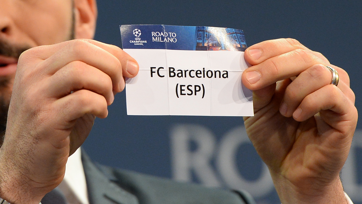 The FC Barcelona, in a ballot of the last draw of Champions